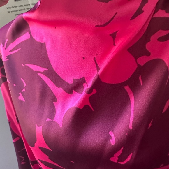 ZARA JUST 30! silky purple and pink dress.  Dress it down and up. - Picture 7 of 8